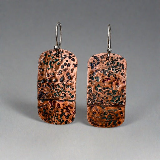Silver and copper earrings workshop for beginners -