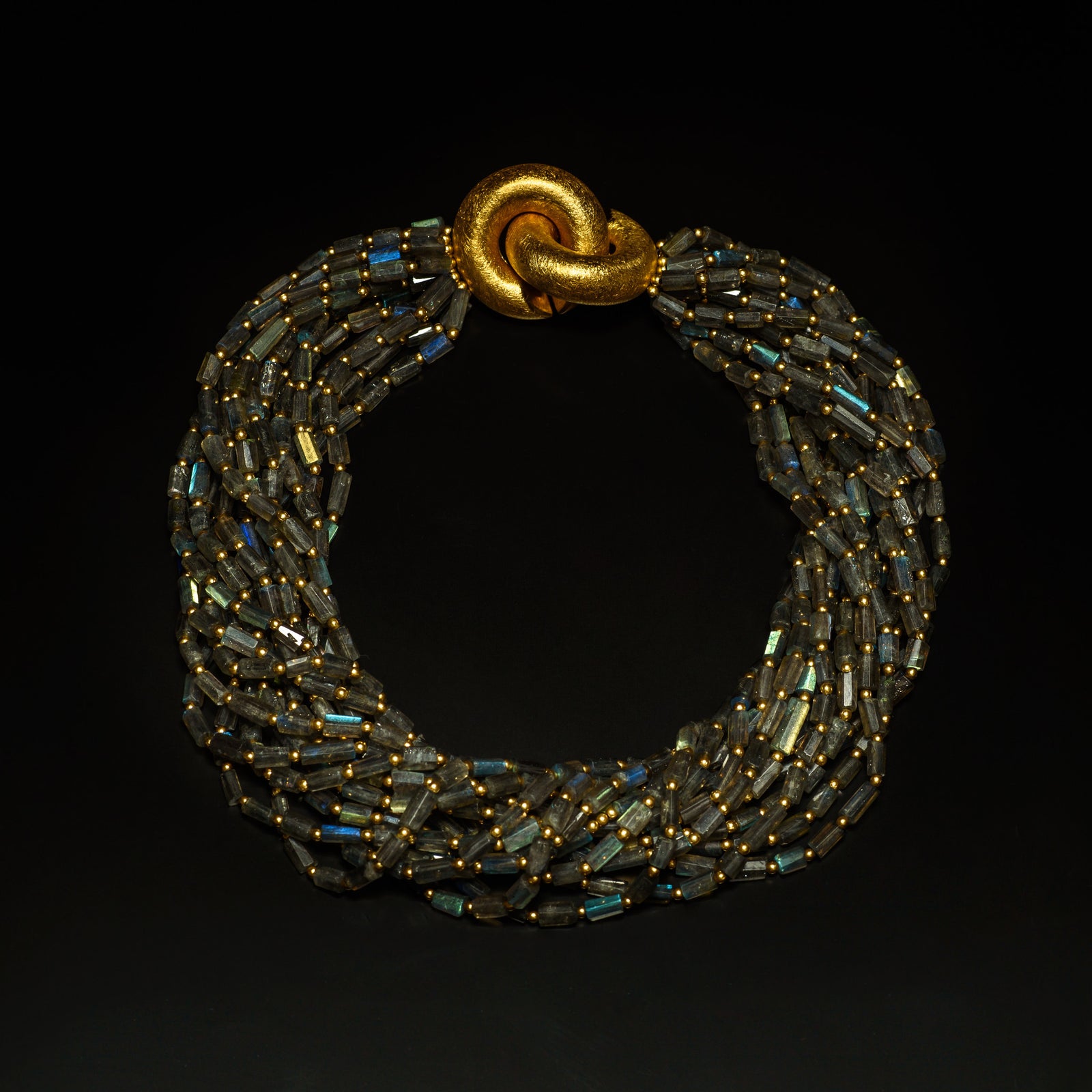 Necklace - JDC Labradorite & 18k Gold Fill Clasp Necklace