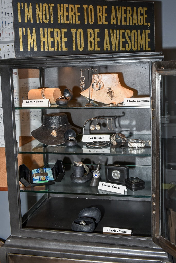 Student necklaces, rings and jewellery displayed at the 2016 exhibition