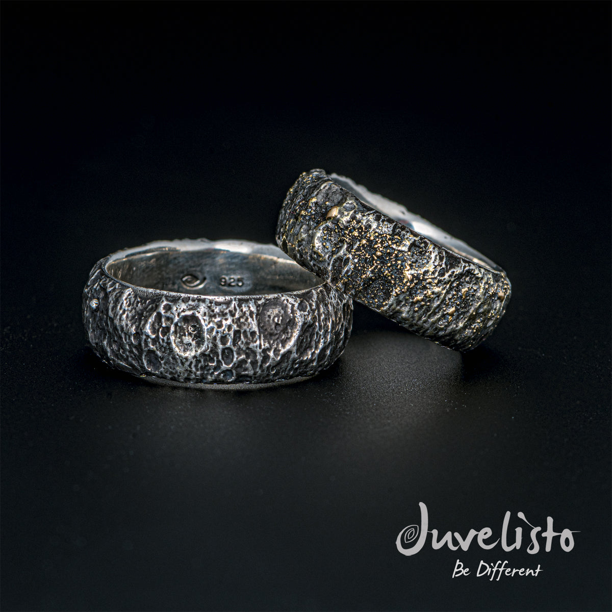 Moonscape Silver Rings 