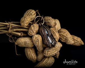 Peanut Pendant in Bronze with freshwater pearls - Juvelisto - Pendant - Juvelisto Design - 1