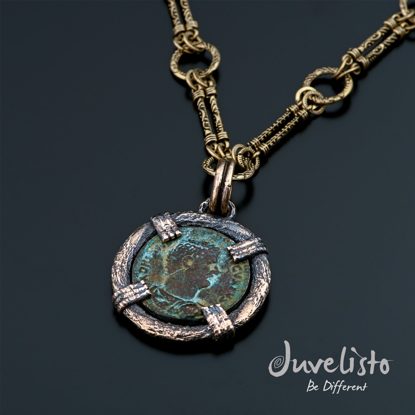 Juvelisto Design | Etruscan Coin Pendant Set in Bronze