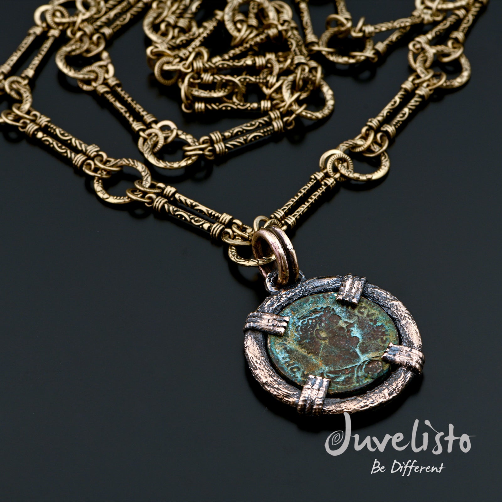 Juvelisto Design | Etruscan Coin Pendant Set in Bronze
