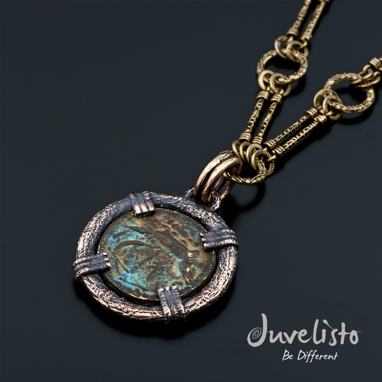 Juvelisto Design | Etruscan Coin Pendant Set in Bronze