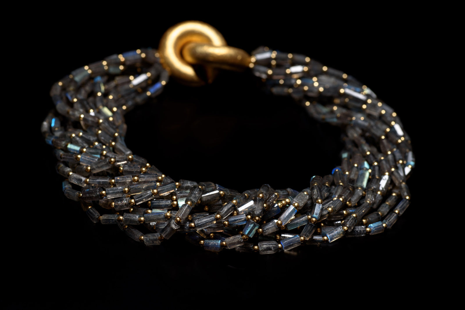 Necklace - JDC Labradorite & 18k Gold Fill Clasp Necklace