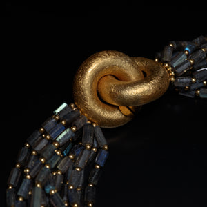 Necklace - JDC Labradorite & 18k Gold Fill Clasp Necklace