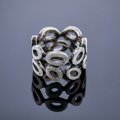 Ring - JDC Sterling Silver Oval Design Ring