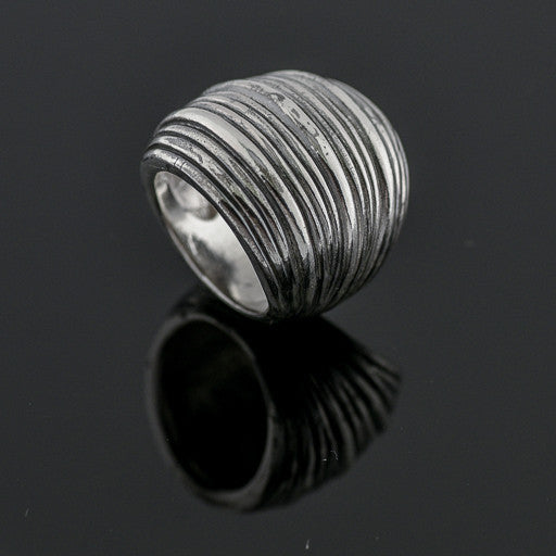 Ring - JDC Sterling Silver Ribbed Ring