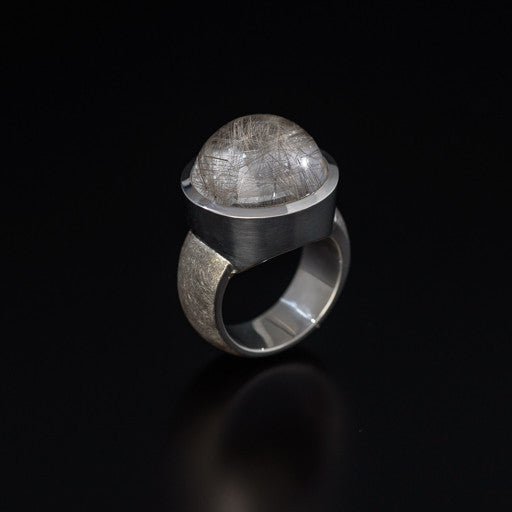 Ring - JDC Sterling Silver Rutilated Quartz Ring